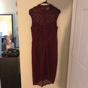 Maroon Dress